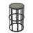 Ceramic Tile Side Table In Grey With Iron Frame, Stylish For Patio And Frame Table, Functional