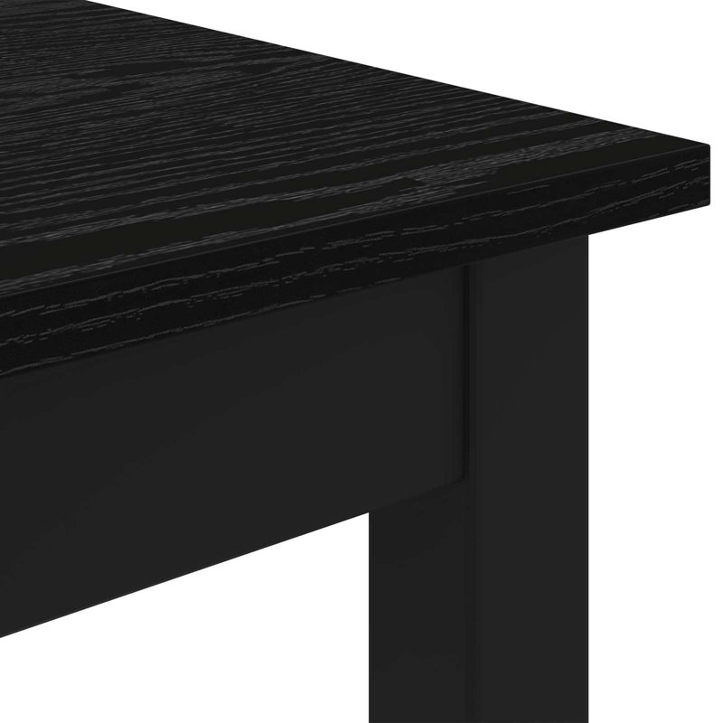 Standing Bar Table Engineered Wood, 105cmH x 150cmL x 80cmW, Black
