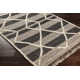 Leanna Moroccan Hand Knotted Wool Gray/Black/Cream Area Rug