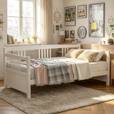Modern Solid Wood Daybed, Multifunctional Twin Size With Storage, Classic And Vintage Design, Comfort And Style Combined
