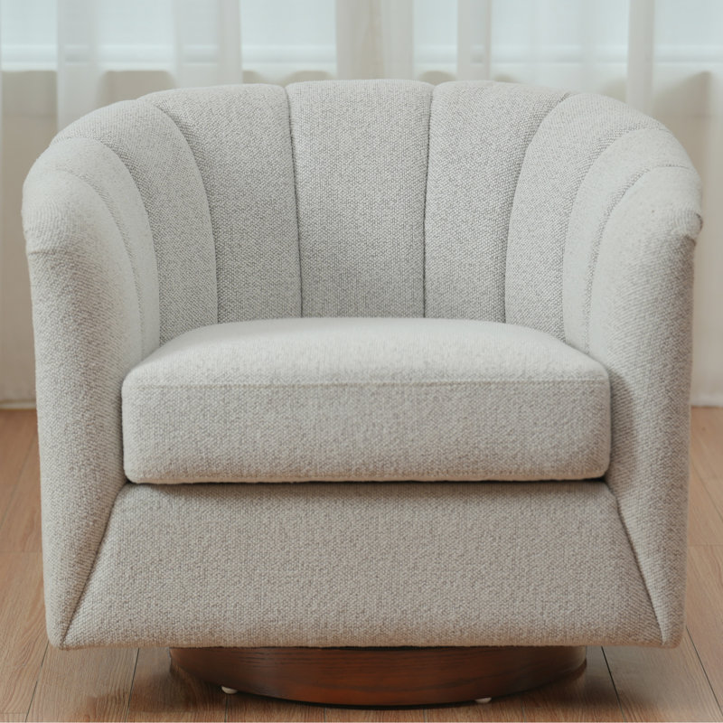 Fauteuil pivotant avec coussin en mousse