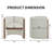 28" Upholstered Fabric Accent Chair Arm Chair for Living Room-1436890029