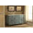 Benton Collection 60 Inch Cottage Freestanding Distressed Blue Abbeville Bathroom Vanity, Double Sink, White Marble Top, Fully Assembled-30958819