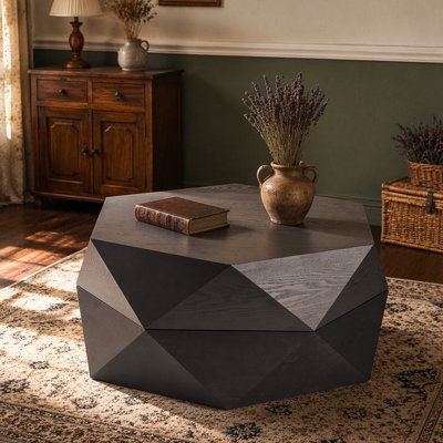Table basse à plateau rabattable rétro avec rangement caché, idéale pour le salon, la chambre à coucher et le bureau