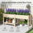 Raised Garden Bed, Wood Garden Box with Bottom Shelf-1408921662