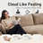 Boneless 100'' W 3-Seat Round Arm Corduroy Curved Boneless Couch-334703602