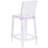 Imca Counter Stool with Square Back in Transparent Crystal - Wedding Chairs-890768354
