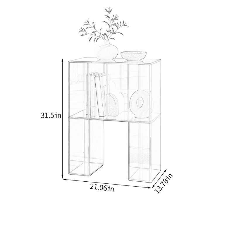 Acrylic Display Cabinet Open Storage Shelf
