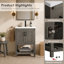 Ensemble de meuble-lavabo simple l 24 po Radstock-349839608