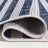 Sukie Modern Offset Stripe Ivory/Blue Indoor/Outdoor Rug-903835766