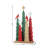 23.5'' H Iron and Wood Scattered Tree Silhouette with Cardinal Snowflake and Star 