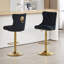 Ensemble de 1 tabouret pivotant à hauteur réglable avec structure en métal-982057041