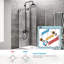 Matte Black Shower Faucet System Exposed Rain Shower Head Combo with Tub Spout