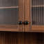 Armoire de cuisine avec étagère de rangement coulissante multifonctionnelle à plusieurs niveaux, armoire de rangement de ferme avec 4 portes, organisateurs de garde-manger pour la cuisine, la salle à manger