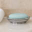 Porte-savon Oneita pour comptoir de salle de bain, douche et cuisine | Finition brillante