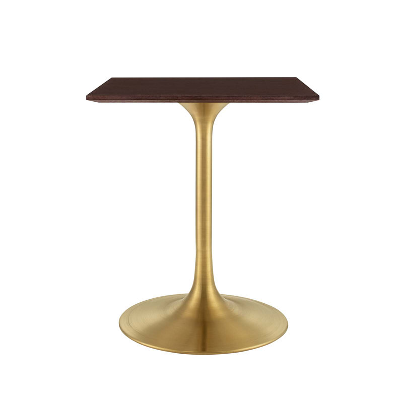 Table de salle à manger Lippa par Modway, Noyer cerise, Rose, L 24 po x l 24 po