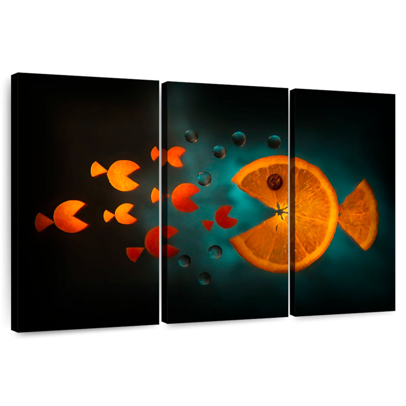 Orange Fish, 20" H x 33" W