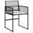 Garden Dining Set Black, Cream White