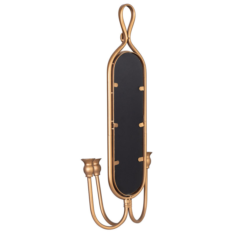 Metal Wall Wall Sconce, Gold