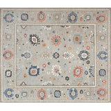 Oushak Collection, Transitional One-of-a-Kind Rectangle 8'2" X 9'11" Hand Knotted Area Rug