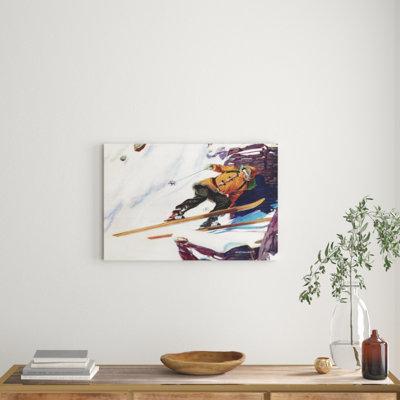 Avalanche Rider - Wrapped Canvas Print
