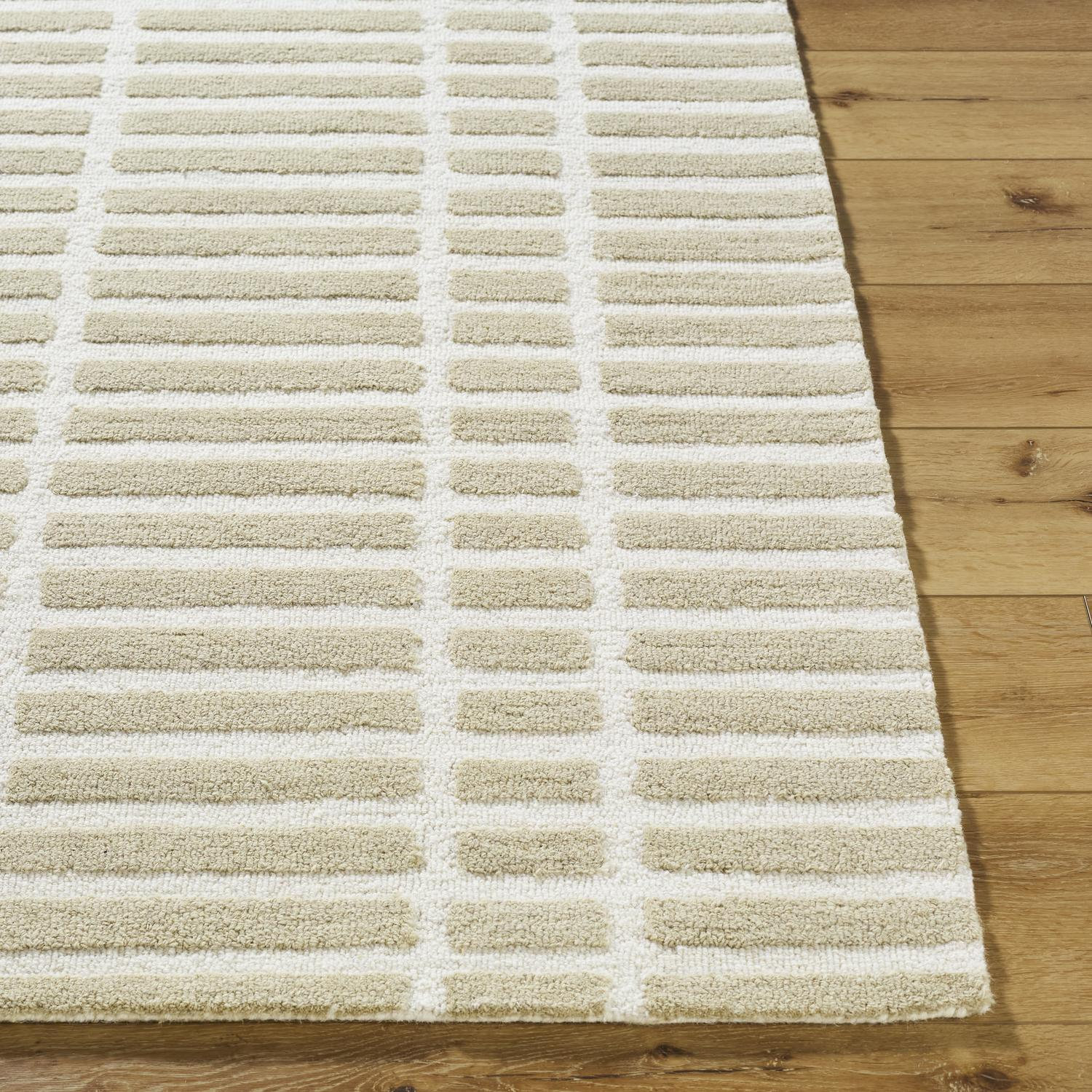 Wright Hand-Tufted Geometric Pattern Rug, Runner 2'6" x 8'