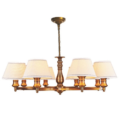 Oak Hill 8 - Light Dimmable Wagon Wheel Chandelier