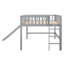 Lit mezzanine bas avec échelle verticale et glissade amusante pour les petits espaces-766148261-766148263
