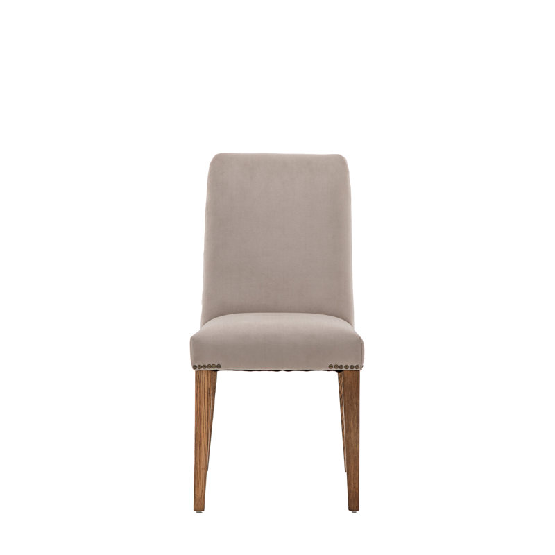 Chonie Upholstered Dining Chair, Oak, Oak