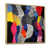 Toile avec cadre flottant or