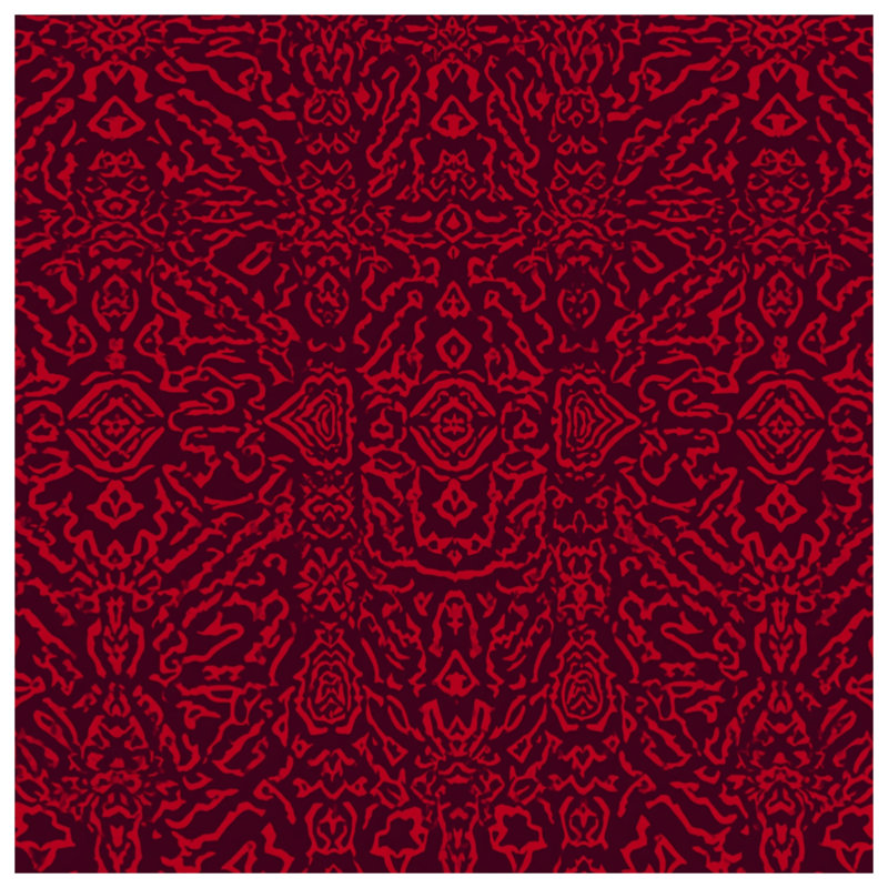 Housses de couette damassées rouges, Grand lit