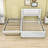Full Wood Upholstered Platform Bed with Trundle-539978182