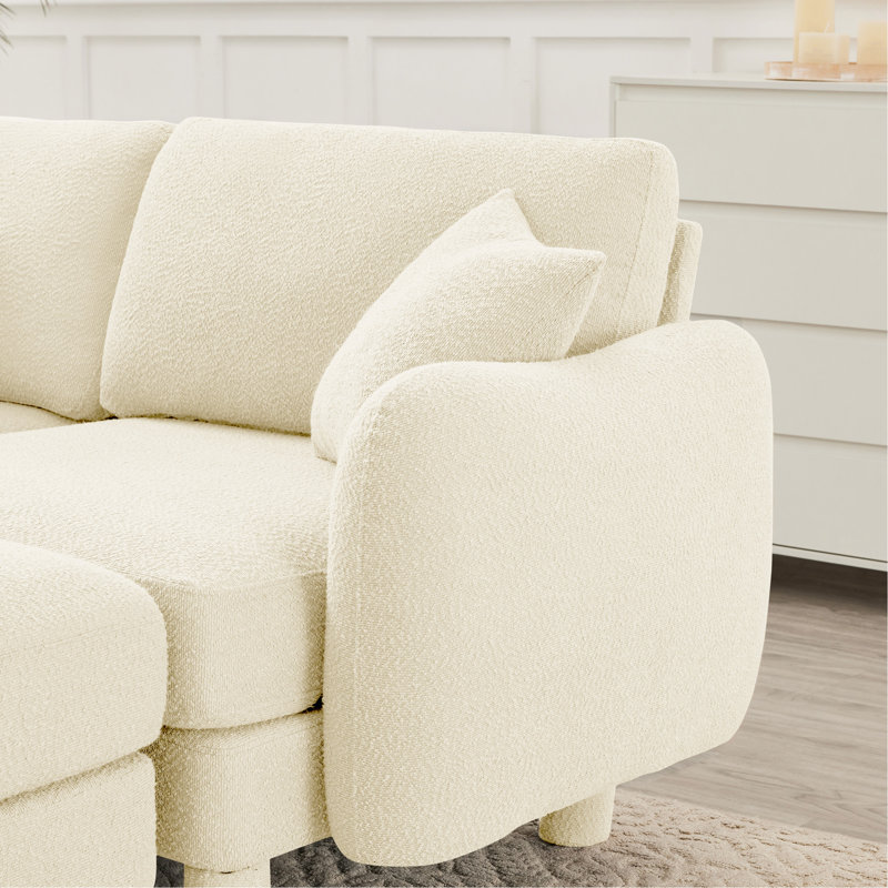 2 beige avec revêtement élégamment courbé et respirant pour plus de confort et une longévité du système de ressorts en mousse dense