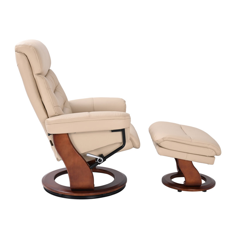 Monroy Swivel Recliner, Taupe