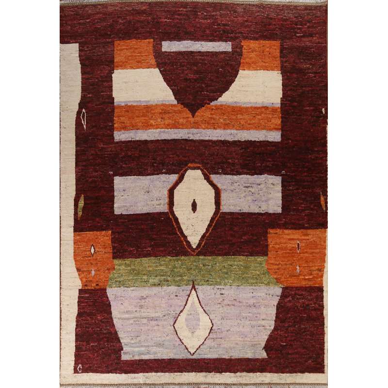 Tapis marocain noué à la main 9 x 12