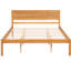 Grand lit plateforme, support de tête de lit et de lattes en bois, sans sommier, pour une ambiance de chambre à coucher sereine-608787281-608787282