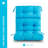 Set Of 2 Outdoor Tufted Rocking Chair Cushions, Non-slip Back, High/low Back Patio Cushions, 45"x22"x4", Seasonal Replacement For Sun Loungers And Chairs-2073865604