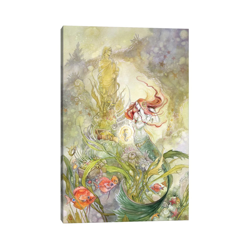 Little Mermaid by Stephanie Law - Print on Canvas, Wrapped Canvas, 101.6 cm H x 66.04 cm W x 3.175 cm D