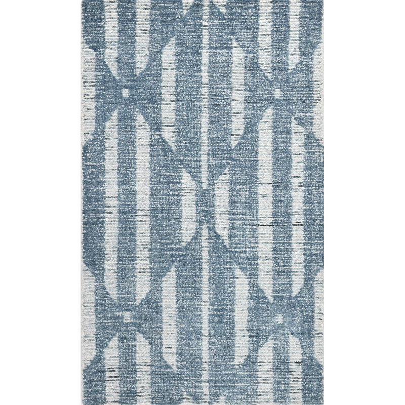 Hazen Handmade Wool Geometric Area Rug, Rectangle 3' x 5'