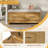 42.98" Wide Flip-Top Natural Storage Bench With Removable Cushion And Jogging Hinges Pine Entryway Bench-1020619961