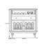 Buffet de rangement style crème français-250629817