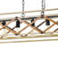 Luminaire suspendu en bois clair / noir l 35,04 po Alexia