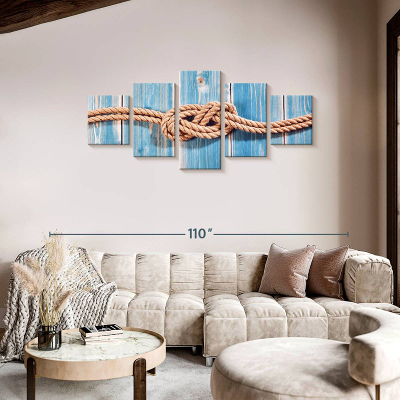 Sailor Rope Knots, 36" H x 80" W
