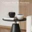 Ensemble de diffuseur d'huiles essentielles à effet de flamme simple (noir et blanc), diffuseur ultrasonique d'aromathérapie avec flamme et brume à DEL réaliste, super silencieux, arrêt automatique, boîte-cadeau de 2 paquets pour la maison, le bureau