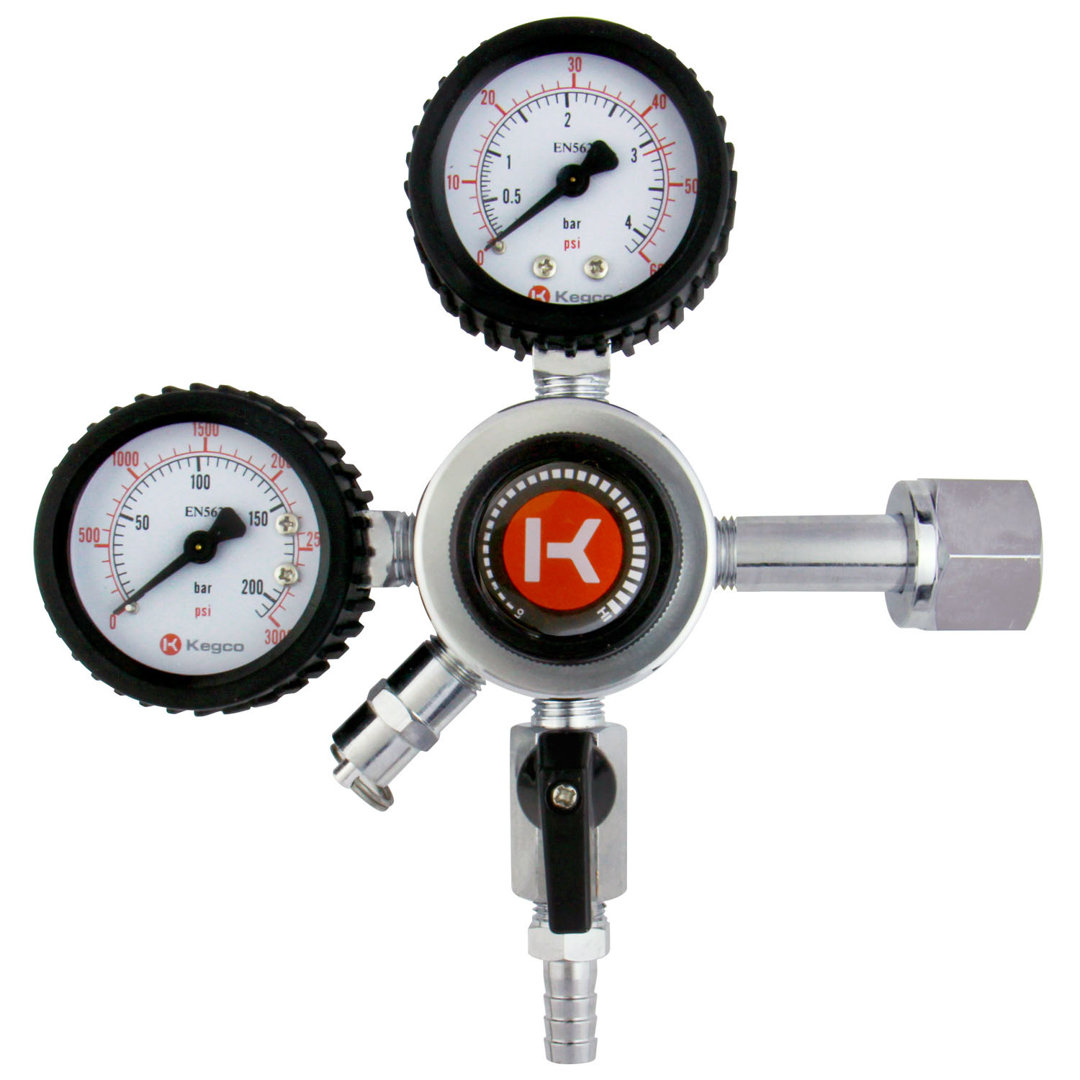 Kegco Chrome Outdoor Single Tap Regulator with Adjustable Temperature Kegco
