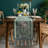 Modern Floral Print Table Runner With Tassel-1155136214-1155136209