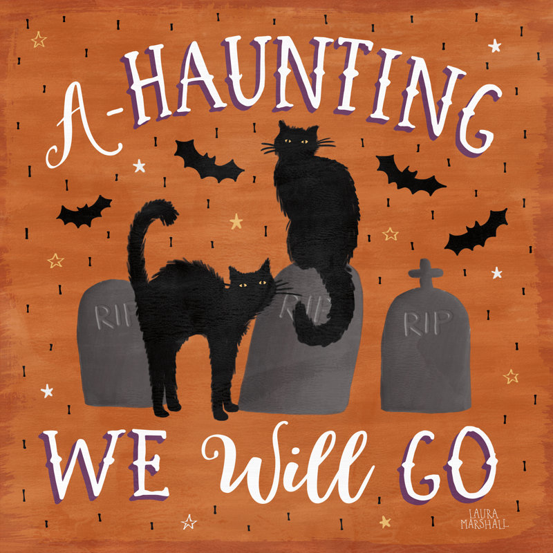 Haunted Halloween V by Laura Marshall - Wrapped Canvas Art Prints, 91cm H x 91cm W x 3.8cm D