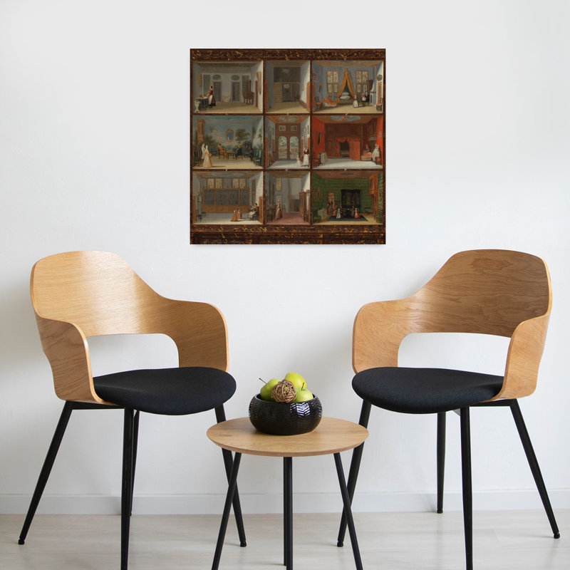 Art contemporain, architecture contemporaine classique, H 24 po x l 24 po