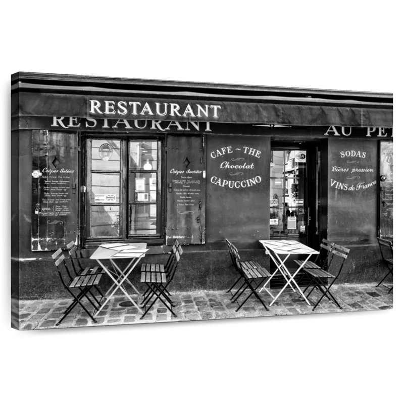 Café Sirci Montmartre, H 20 po x l 30 po