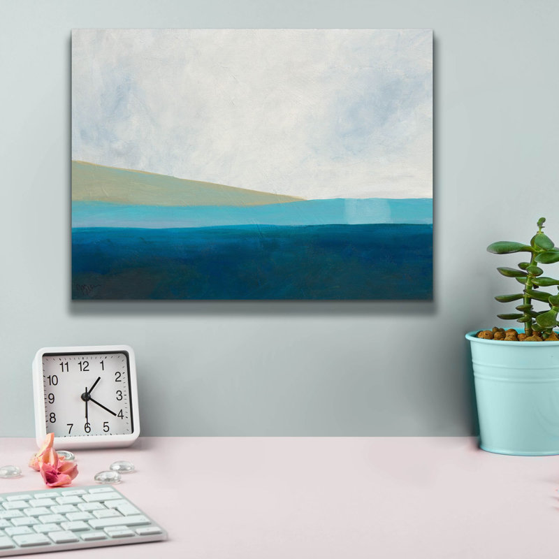 «Layered Earth 3» par Jan Weiss, art mural sur toile, H 12 po x l 16 po x P 0,75 po